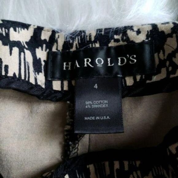 Harold's paisley ankle cropped pants size 4 - Picture 3 of 5